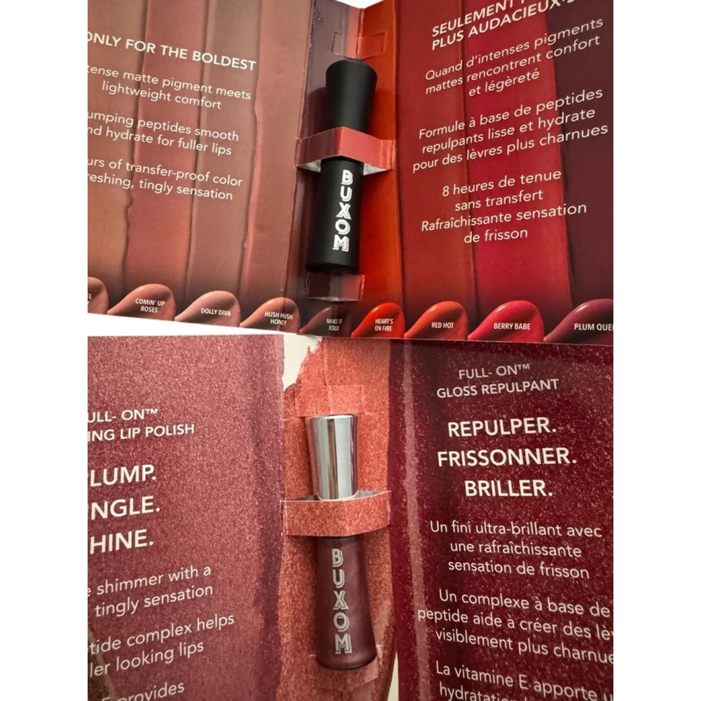 New lip plimp Buxom, Milani Lawless Plumping Balm & Gloss, Trial Sizes